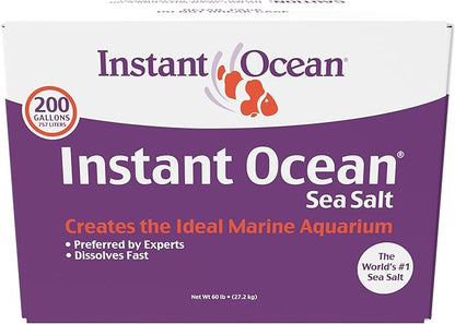 Instant Ocean Sea Salt for Marine Fish Tank Aquariums, Nitrate & Phosphate-Free by Instant+Ocean
