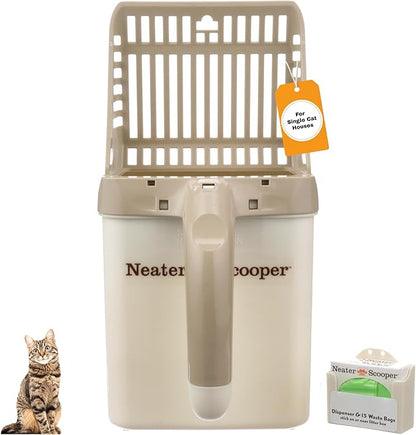 Neater Pet Brands Neater Scooper Standard Cat Litter Scoop, 15 Refill Bags – by NeaterPetBrands