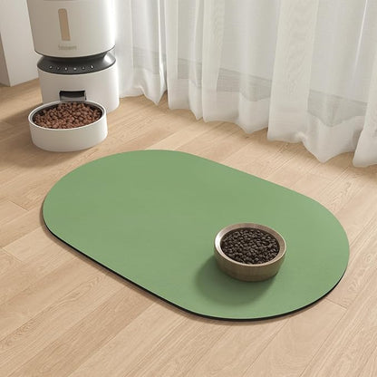 Absorbent Dog Food Mat-Dog Mat for Food and Water Bowl, Quick Dry Pet Food Mat by MontVoo