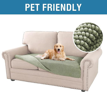 H.VERSAILTEX Plush Chenille Dog Bed Cover Thick Soft Sofa Covers Loveseat Cover - Image 3