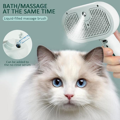 3 In 1 Self Cleaning Steamy Pet Brush, Pets Spray Hair Removal Comb - Image 7