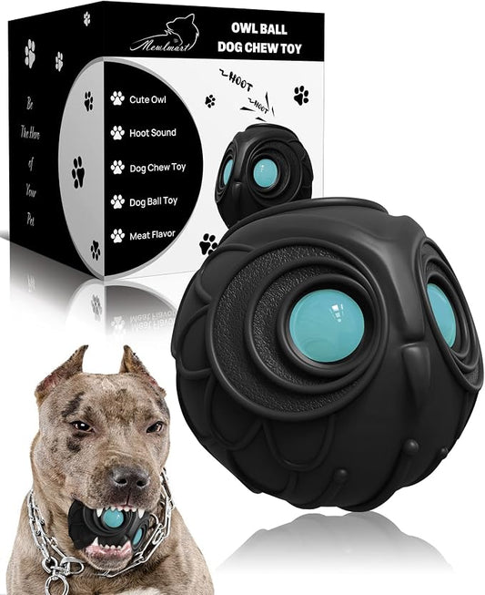 Mewlmart Giggle Ball for Dogs Owl Toys for Aggressive Chewers Punching Balls by Mewlmart