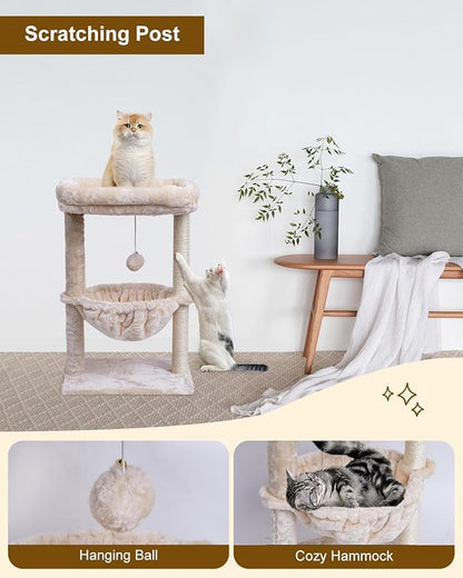 SYANDLVY Small Cat Tree for Indoor Cats, Activity Cat Tower - Image 4