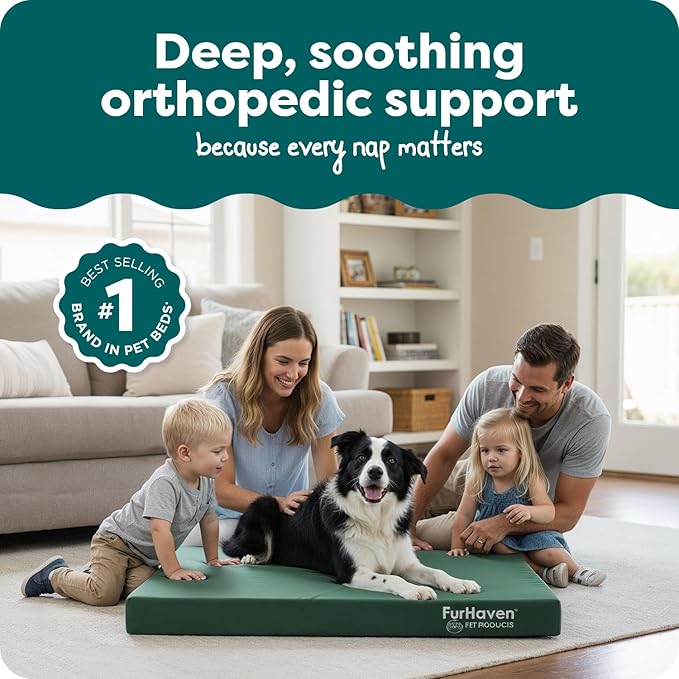 Furhaven Water-Resistant Orthopedic Dog Bed - Image 2