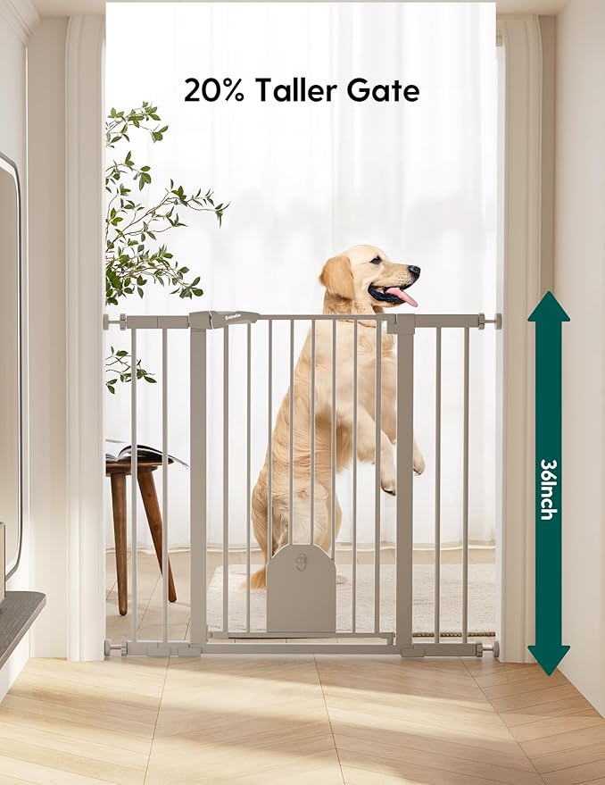 Babelio 36" Tall Auto Close Baby Gate - Image 2