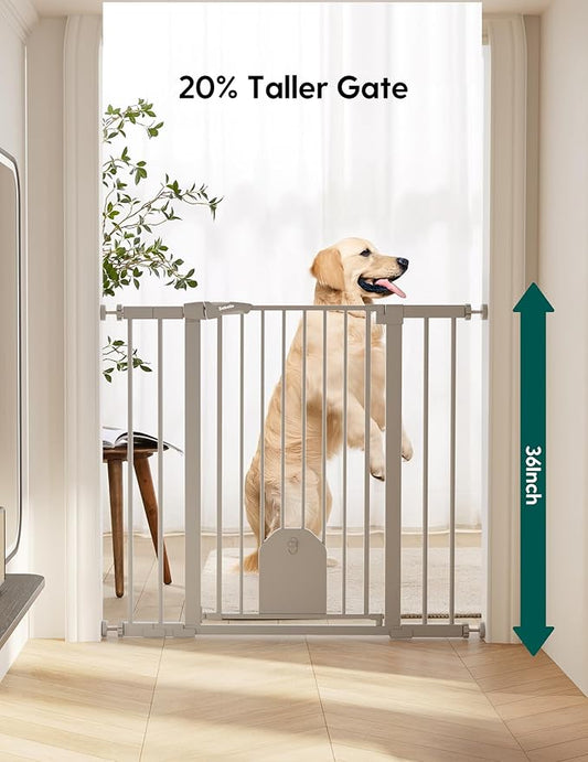 Babelio 36" Tall Auto Close Baby Gate - Image 2