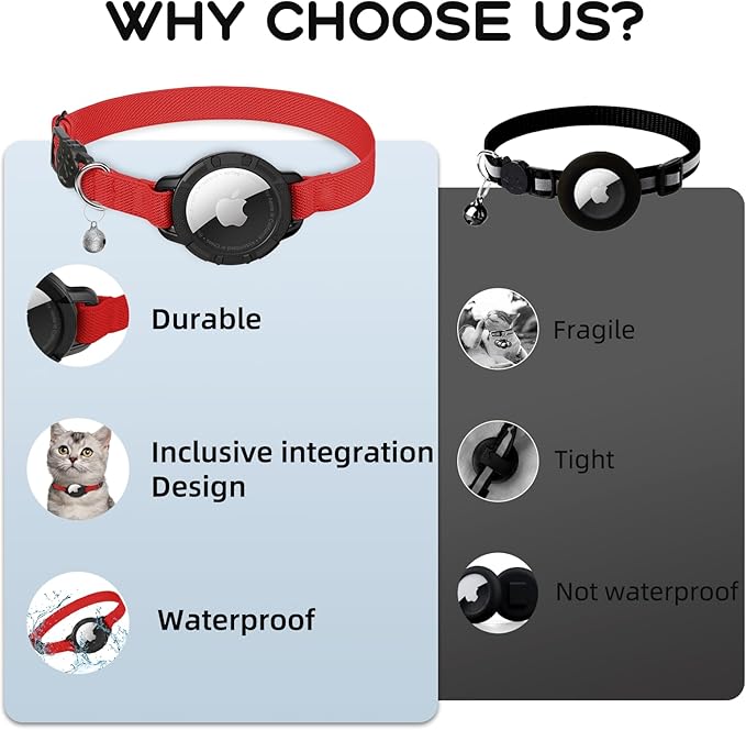 AirTag Cat Collars, Stretchy Collar - Image 5