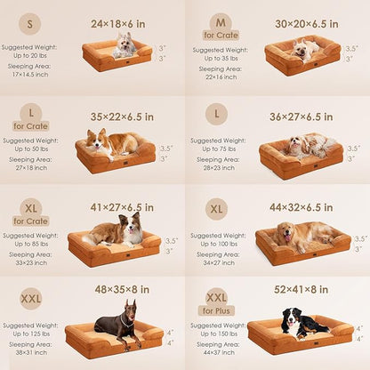 EHEYCIGA Orthopedic Dog Beds for Large Dogs, Waterproof Memory Foam Large Pet - Image 2