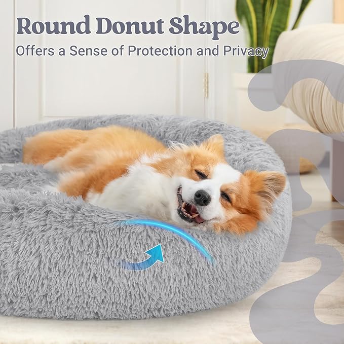 rabbitgoo Calming Dog Bed for Small Medium, 30 inches Pet Bed Machine Washable - Image 4