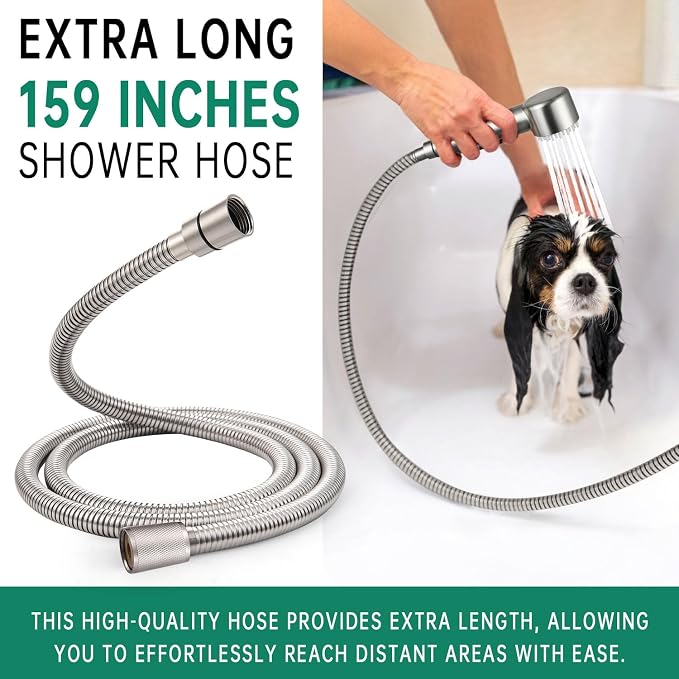 3 Mode Dog Shower Attachment, High Pressure Handheld Sprayer - Image 7