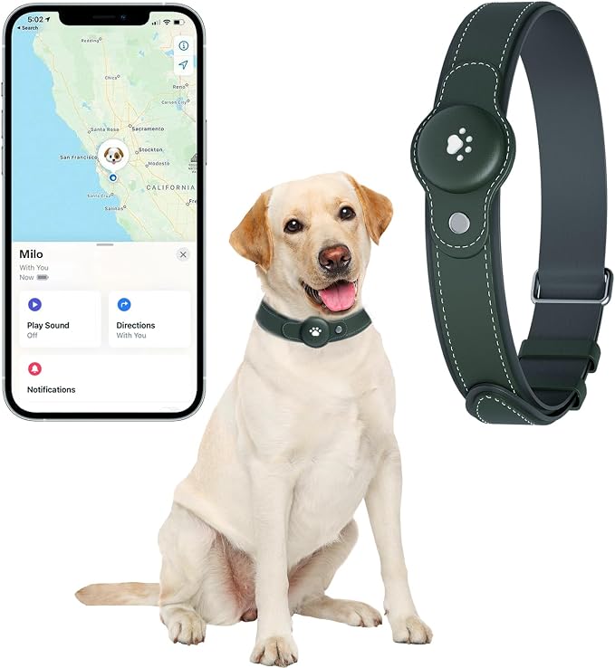 2-in-1 GPS Tracker for Dogs: Smart Collar by BONSO