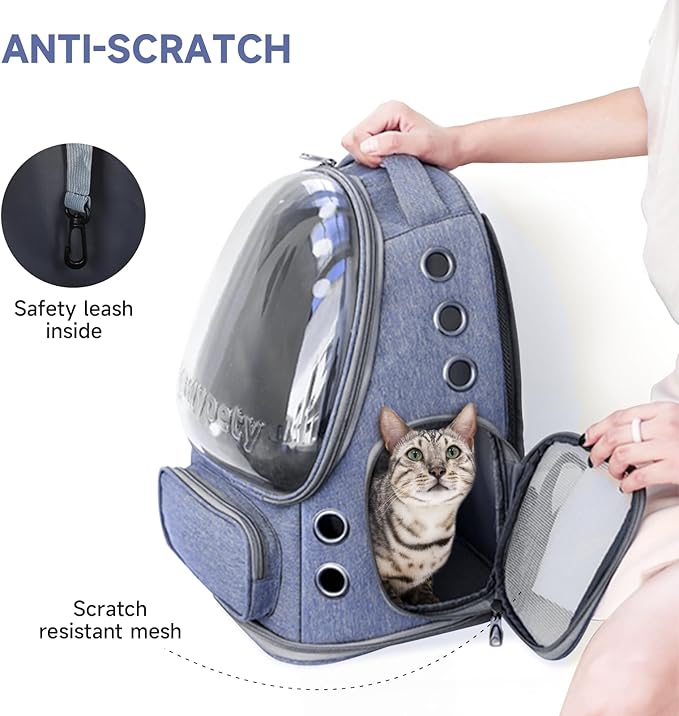 Cat Backpack Carrier, Breathable Cat Carrier Large Space Bubble Pet Backpack - Image 4