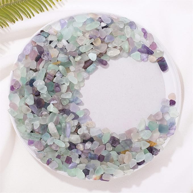 Fluorite Aquarium Gravel Rocks Natural Tumbled Healing Crystal Chips Bulk - Image 7