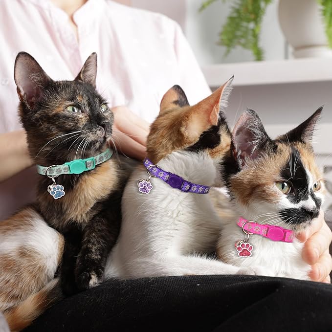 4PCS Breakaway Cat Collars, Reflective Cat Collar - Image 6