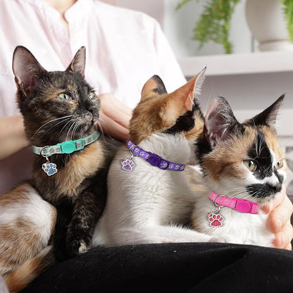4PCS Breakaway Cat Collars, Reflective Cat Collar - Image 6