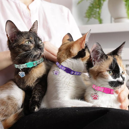 4PCS Breakaway Cat Collars, Reflective Cat Collar - Image 6