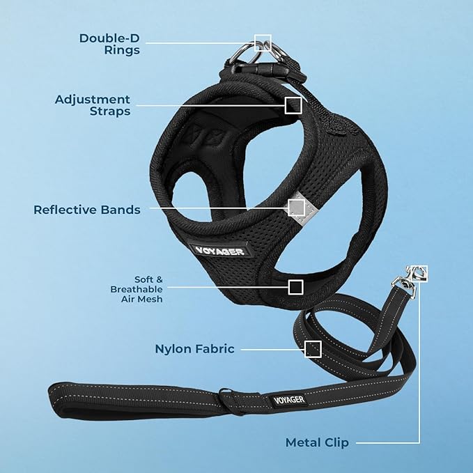 Best Pet Supplies Voyager Step-in Air All Weather Mesh Harness and Reflective - Image 4