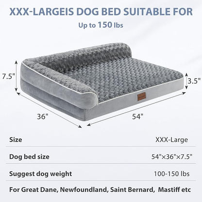 BFPETHOME Orthopedic Dog Bed for Extra Large Dogs-Big Waterproof Sofa Dog Bed - Image 4