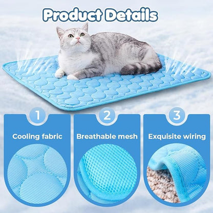 Dog Cooling Mat, Pet Cooling Mats, Summer Cool Pads Pet Mat Outdoor - Image 5
