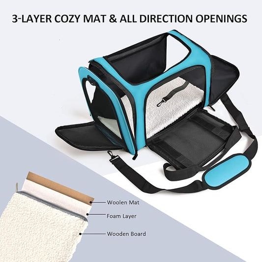 Henkelion Large Cat Carriers Dog Carrier Pet Carrier - Image 2