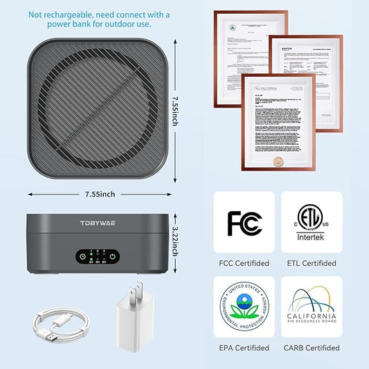 Air Purifiers for Home 600 Sq.Ft, TDBYWAE H13 True HEPA Air Purifier - Image 2