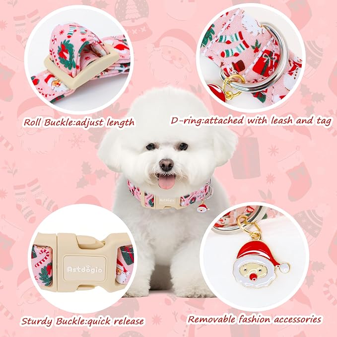 Christmas Dog Collar, Soft Winter Dog Collars - Image 3