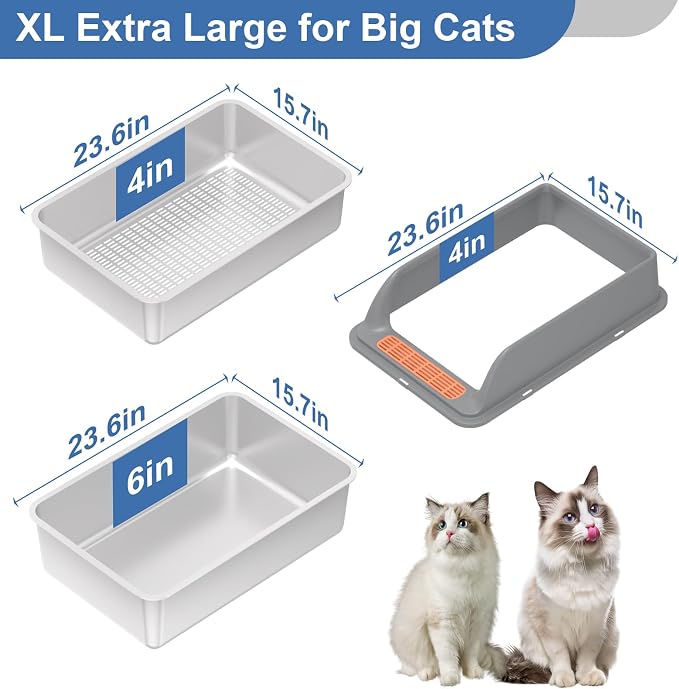 Stainless Steel Sifting Litter Box - Image 5