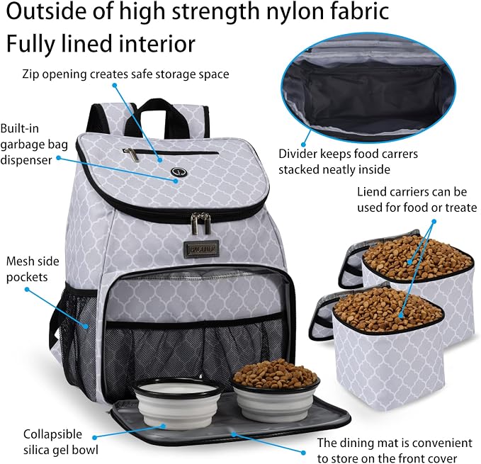 BAGLHER丨Dog Travel Bag, Airline Approved Pet Supplies Backpack, Dog Travel - Image 4