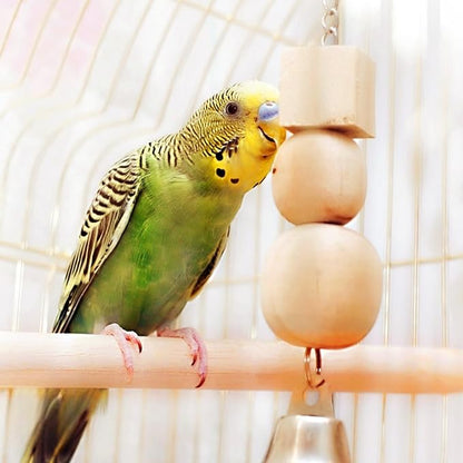 Bird Perch Wooden Parrot Perchs Stand, Small Parakeets - Image 7