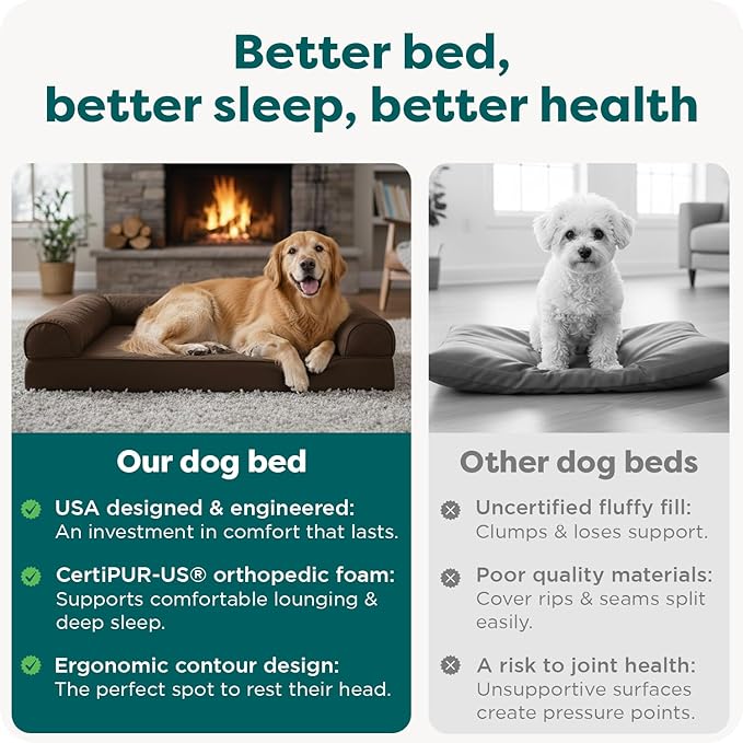 Furhaven Orthopedic Dog Bed for Large Dogs w/ Removable Bolsters & Washable - Image 7