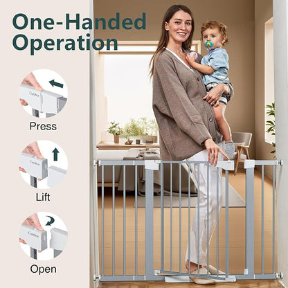 Cumbor 29.7-48" Baby Gate for Stairs, Mom's Choice Awards Winner-Dog Gates for - Image 7