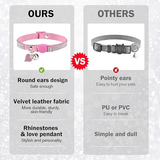 Rhinestone Cat Collar Breakaway - Image 4