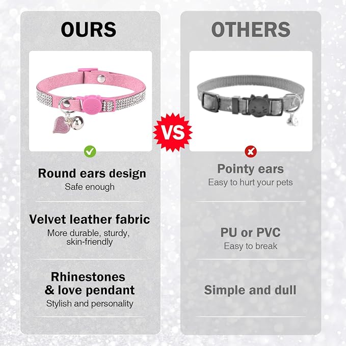 Rhinestone Cat Collar Breakaway - Image 4