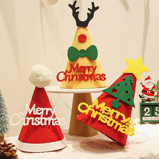 5 Pcs Christmas Dog Hats Cute Cats Party Hats Pet Set Dogs Santa Hats Puppies - Image 4