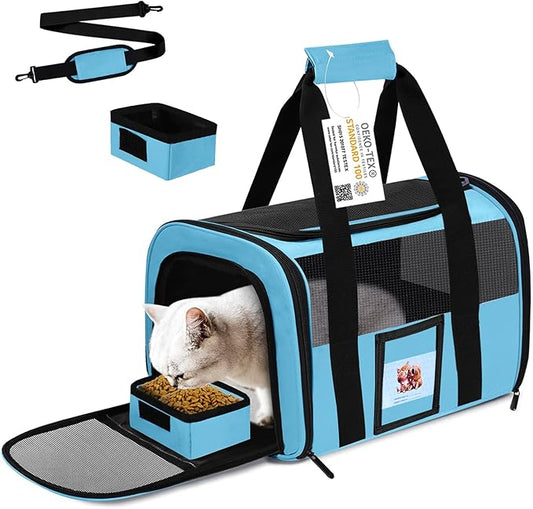 Cat Carrier Dog Carriers Airline Approved by SECLATO