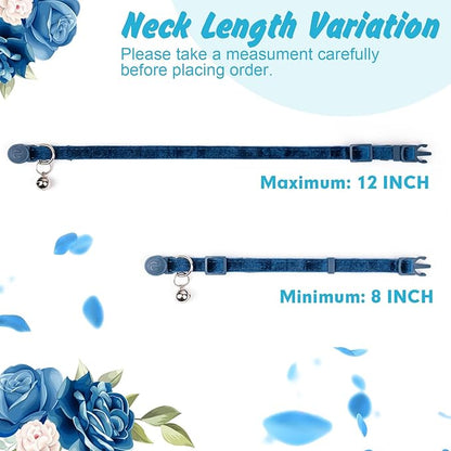 azuza 2 Pack Cat Collar Floral - Image 5