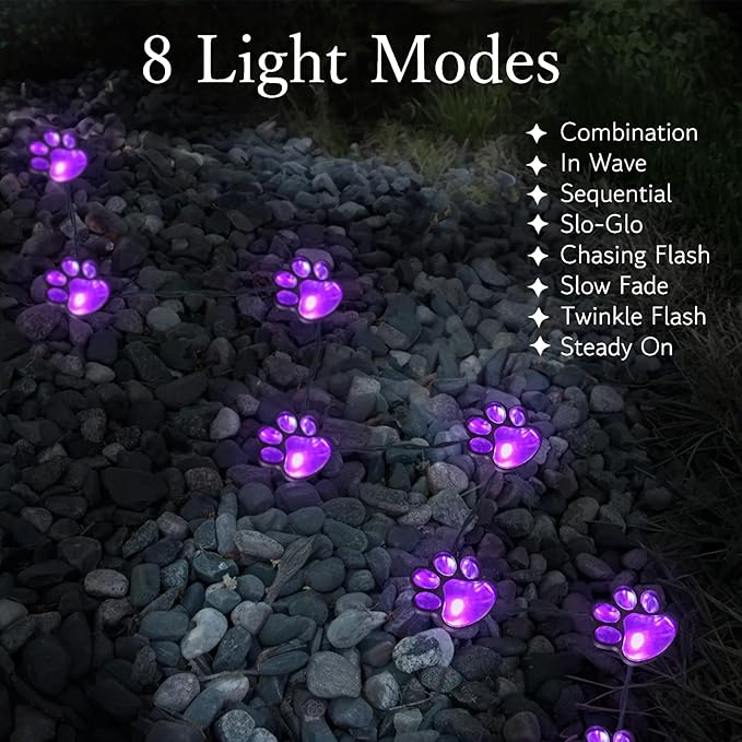 Paw Print Solar Lights - Image 4