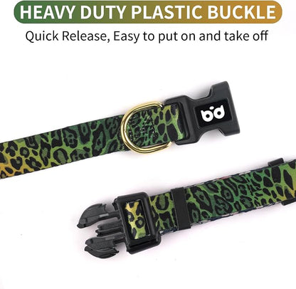 QQPETS Adjustable Soft Dog Collar: Print Flower Pink Multicolor Cute Patterns - Image 3