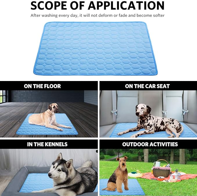 Dog Cooling Mat Pet Cooling Pads Dogs & Cats Pet Cooling Blanket - Image 4