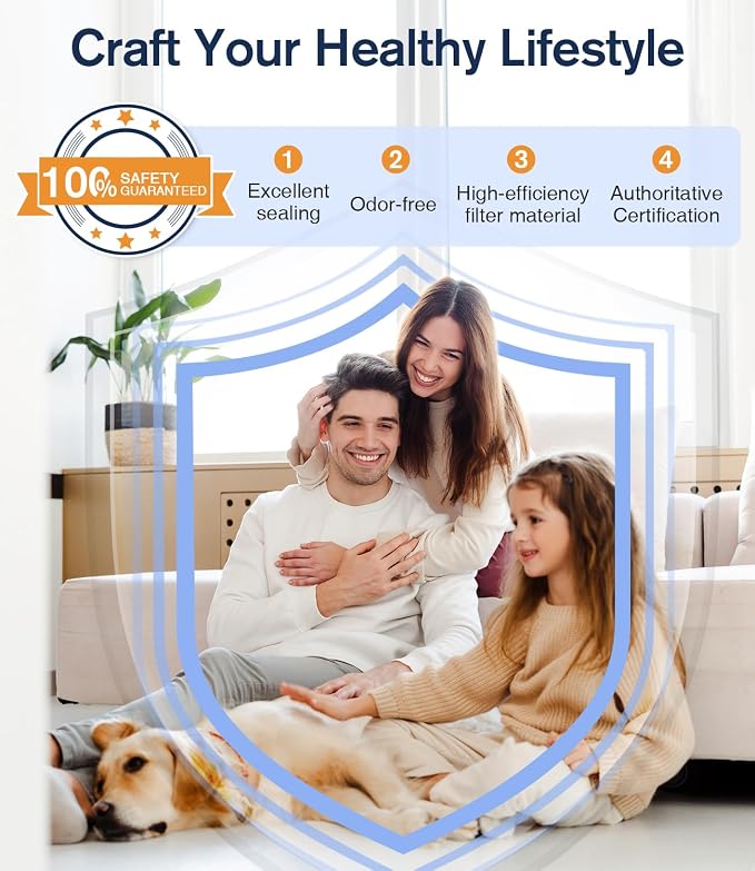 Air Purifiers for Home Large Room up to 3000sq.ft, DBFIT HEPA Double-Sided Air - Image 8