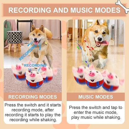 BABORUI Interactive Dog Toys Pig, Jumping Squeaky Dog Toys - Image 3