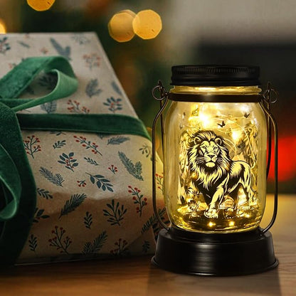 kyoryuger Lion Gifts for Women/Men Lion Solar Lanterns Mom Birthday Animal - Image 2