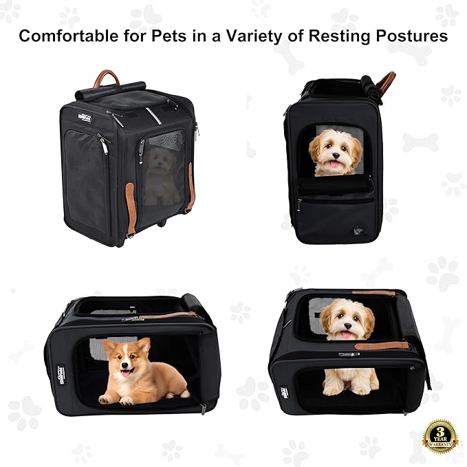 EliteField Deluxe Backpack Pet Carrier, Travel Soft-Sided Carrier Bag - Image 2