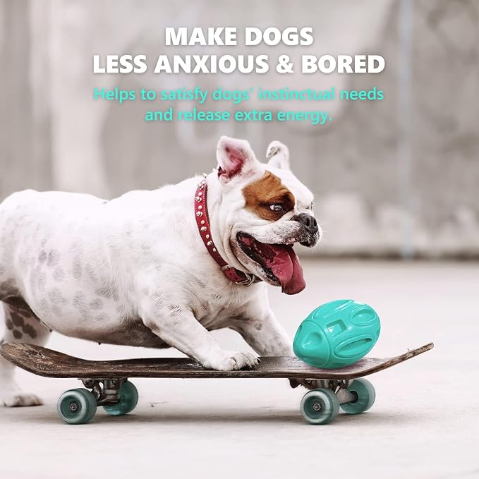 EASTBLUE Squeaky Dog Toys for Aggressive Chewers: Rubber Interactive Puppy Ball - Image 3