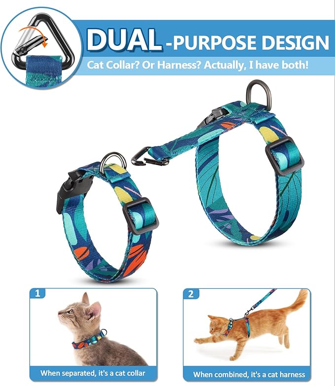 Halypet Cat Harness and Leash Set, Escape Proof Cat Harness, Comfortable Soft - Image 2