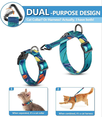 Halypet Cat Harness and Leash Set, 3-in-1 Adjustable & Lightweight, Escape-Proof - Image 2
