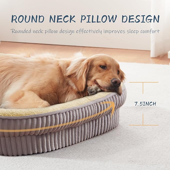 Orthopedic Dog Bed for Medium Dogs Breeds, High Density Egg Crate Foam Dog Sofa - Image 4