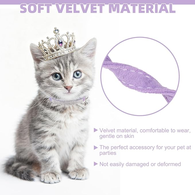 EXPAWLORER Soft Velvet Safe Cat Collars - Image 4