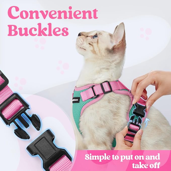 rabbitgoo Cat Harness and Leash Set, Escape Proof Soft Adjustable Vest Harnesses - Image 2