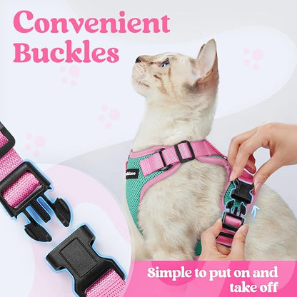 rabbitgoo Cat Harness and Leash Set, Escape Proof Soft Adjustable Vest Harnesses - Image 2